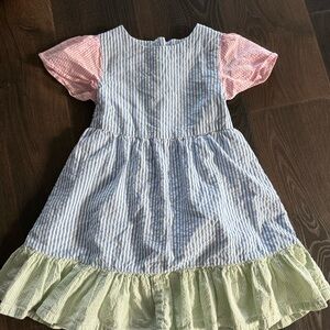 Girls Mini Boden seersucker dress